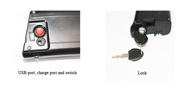 Folding Bike Battery 36V Lithium Ion Battery